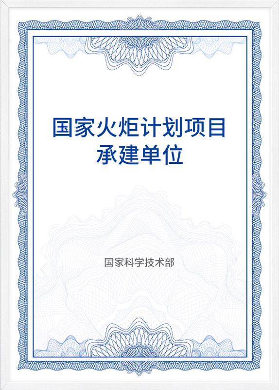 国家火炬计划项目承建单位