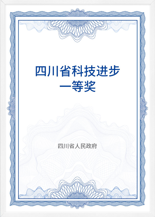 四川省科技进步一等奖